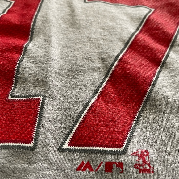 Majestic Chicago Cubs Grey #17 Bryant Graphic Unisex T-shirt Sz L - Picture 7 of 10